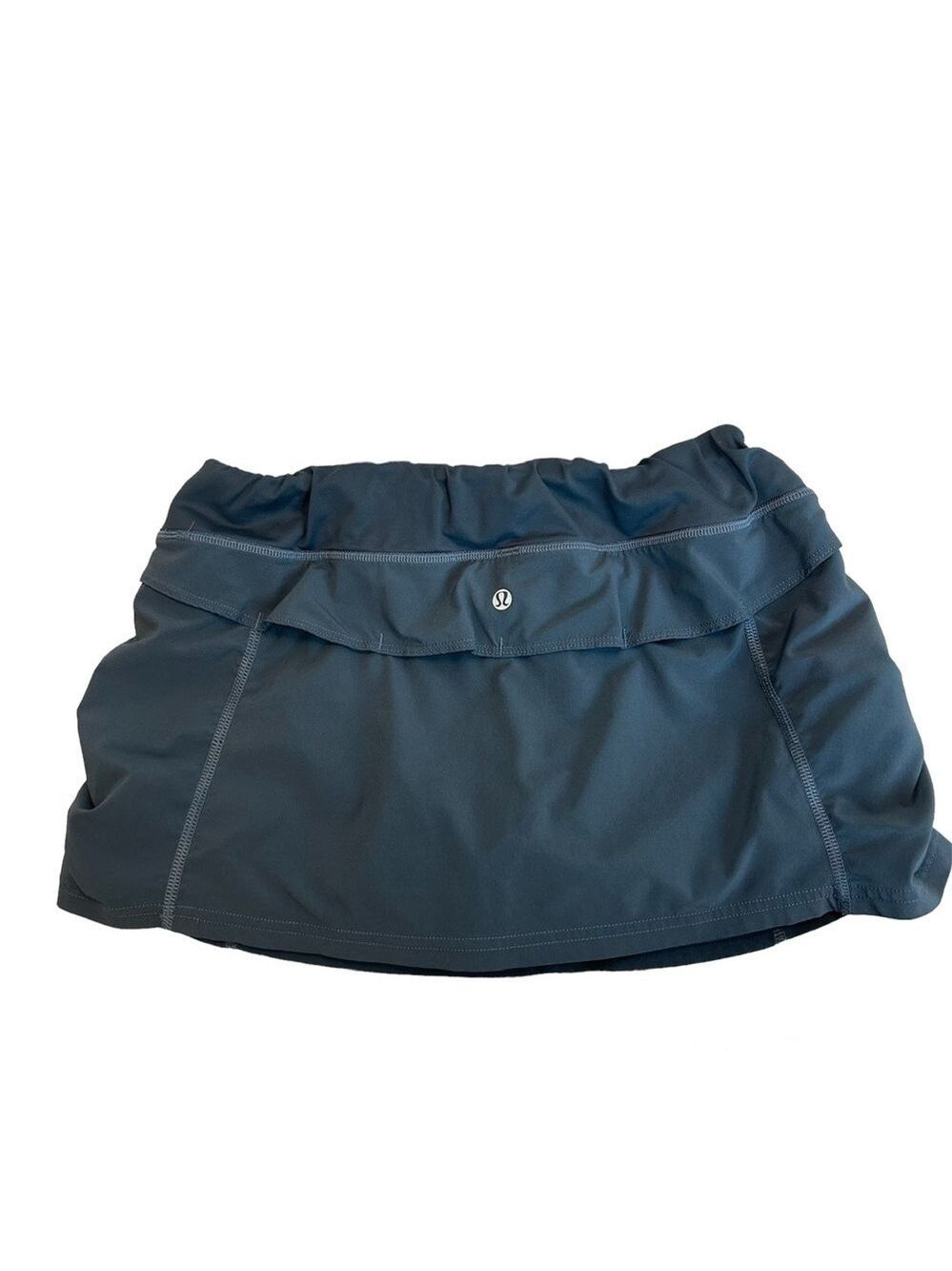 LULULEMON gray running skirt ruched Sz 8